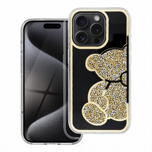 Futerał TEDDY BEAR do IPHONE 15 złoty