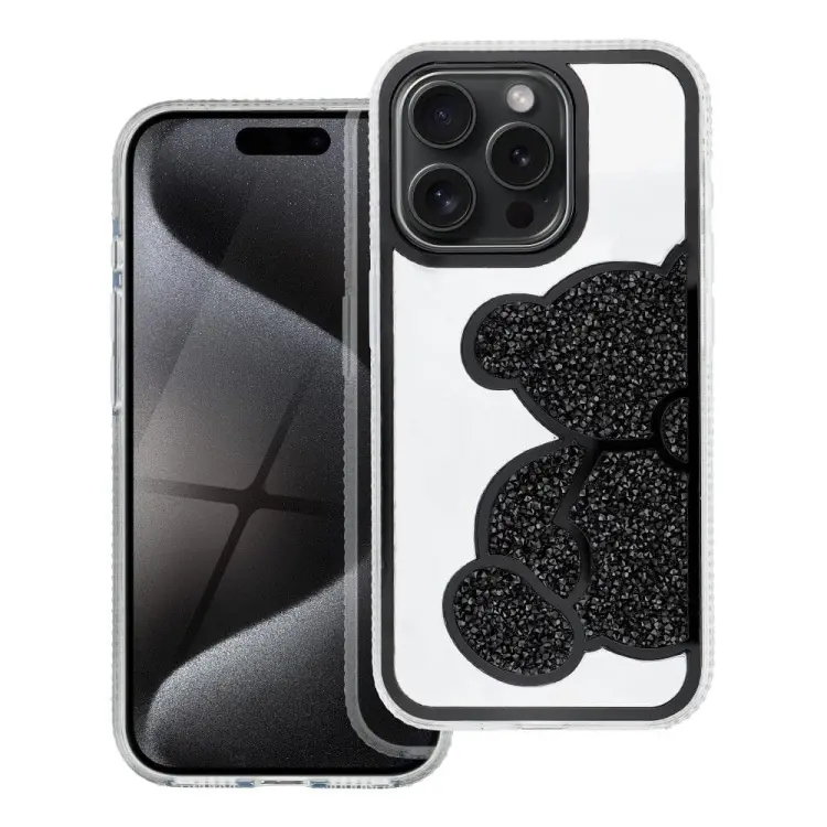 Futerał TEDDY BEAR do IPHONE 16 Pro czarny