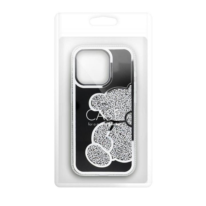 Futerał TEDDY BEAR do IPHONE 16 srebrny