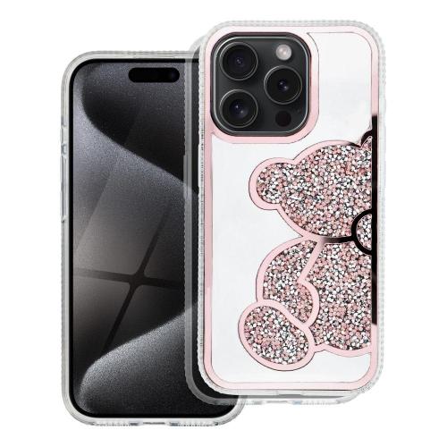 Futerał TEDDY BEAR do IPHONE 16 różowy