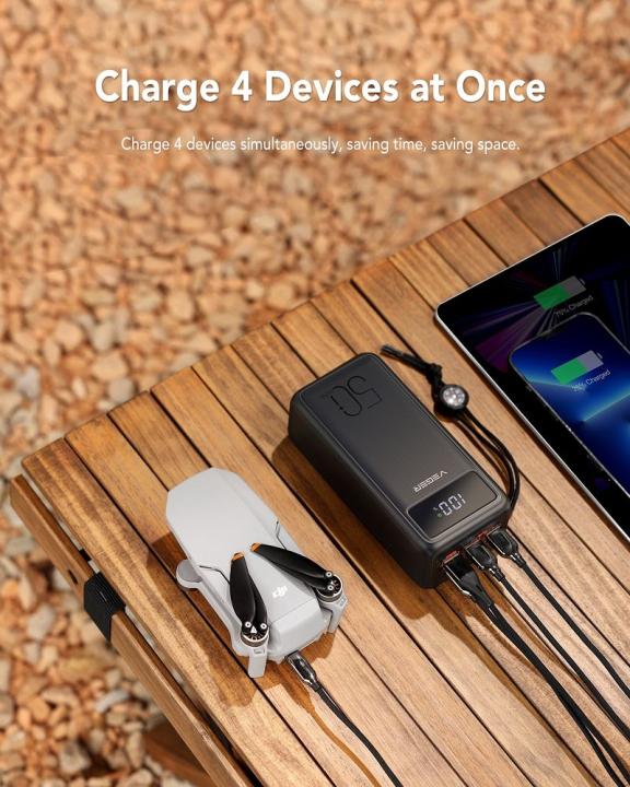 VEGER powerbank 50 000 mAh PD QC3.0 5A 22,5W Tank Lite (W5001) czarny