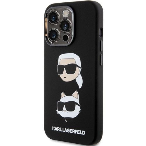 KARL LAGERFELD futerał do IPHONE 15 Pro Max KLHCP15XSDHKCNK (Silicone KC) czarny