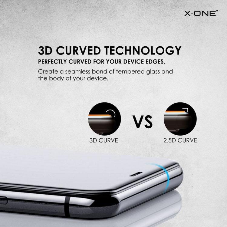 Szkło hartowane X-ONE Full Cover Extra Strong Matowe - do iPhone 15 Pro (full glue) czarny