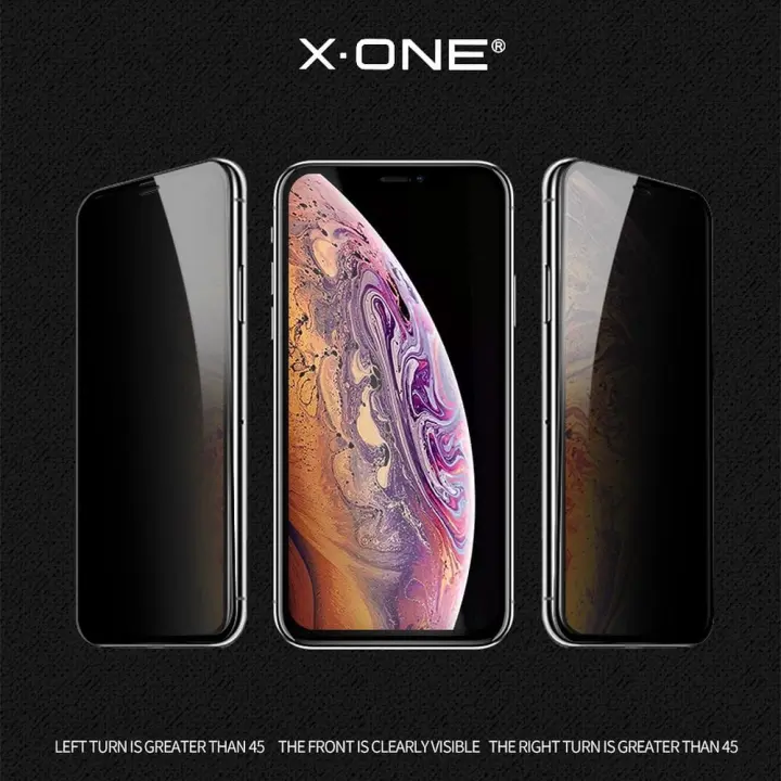 Szkło hartowane X-ONE Full Cover Extra Strong Privacy - do iPhone 15 Pro Max (full glue) czarny