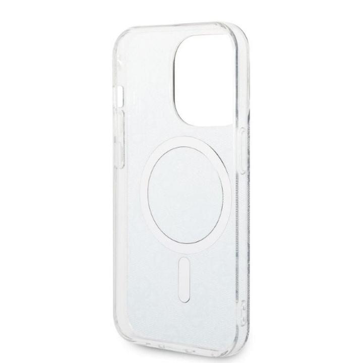 GUESS zestaw do IPHONE 14 Pro kompatybilny z MagSafe GUBPP14LH4EACSB (Bundle Pack / Case + Charger / 4G) złoty niebieski