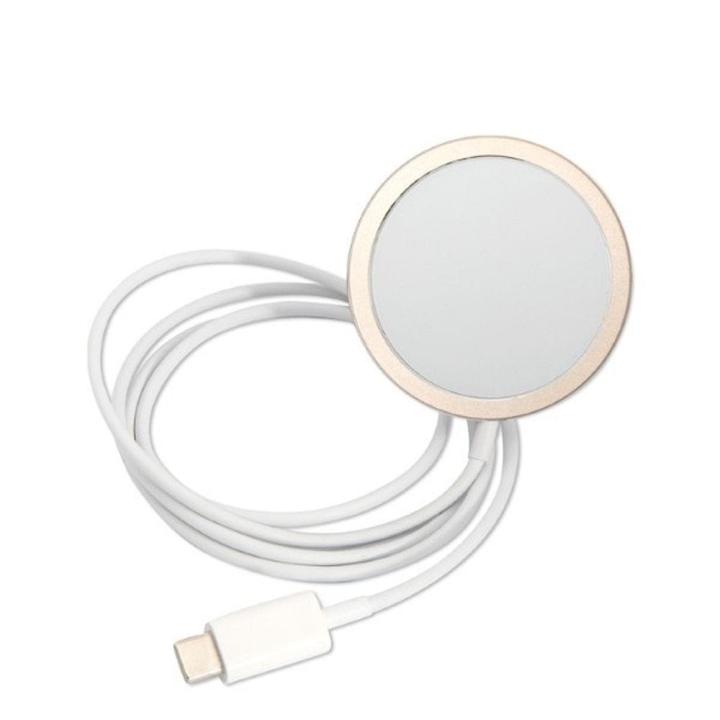 GUESS zestaw do IPHONE 14 Pro kompatybilny z MagSafe GUBPP14LH4EACSB (Bundle Pack / Case + Charger / 4G) złoty niebieski