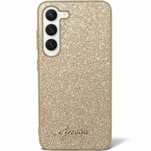 GUESS futerał do SAMSUNG S24 GUHCS24SHGGSHD (Glitter Script) złoty