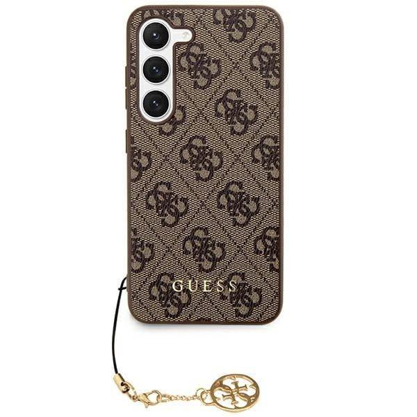 GUESS futerał do SAMSUNG S24 GUHCS24SGF4GBR (4G Charm) brązowy