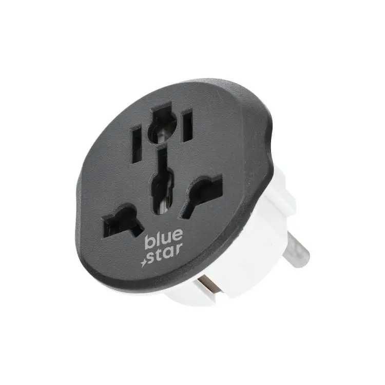BLUE STAR adapter podróżny GO TO Europe (Type E) 16A biały