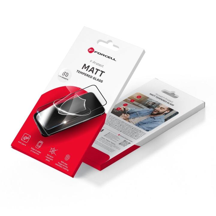 Szkło Hartowane Forcell Matt Glass - do Iphone 15 czarny