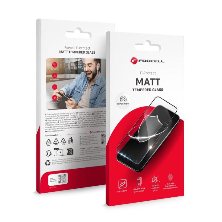 Szkło Hartowane Forcell Matt Glass - do Iphone 15 czarny