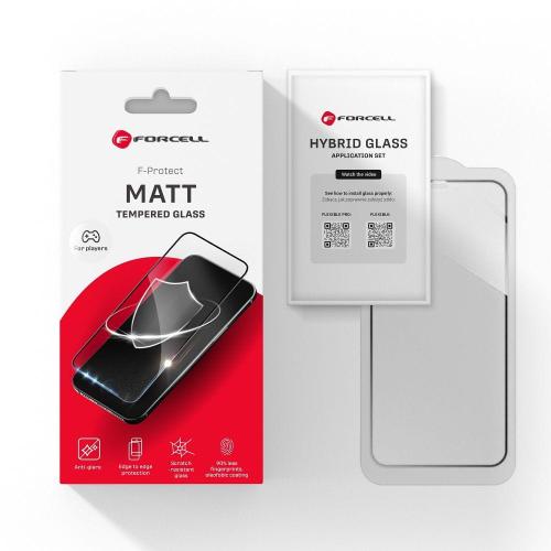 Szkło Hartowane Forcell Matt Glass - do Iphone 12 / 12 Pro czarny