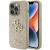 GUESS futerał do IPHONE 15 Pro GUHCP15LHG4SGD (Fixed Glitter Big 4G) złoty