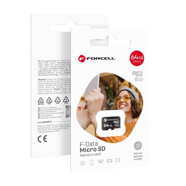 FORCELL F-DATA karta pamięci 64GB UHS-I U3 class 10