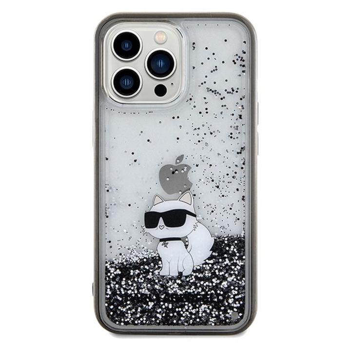 KARL LAGERFELD futerał do IPHONE 13 Pro KLHCP13LLKCNSK (Liquid Glitter C) transparentny