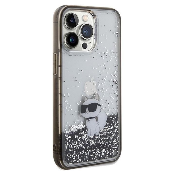KARL LAGERFELD futerał do IPHONE 13 Pro KLHCP13LLKCNSK (Liquid Glitter C) transparentny