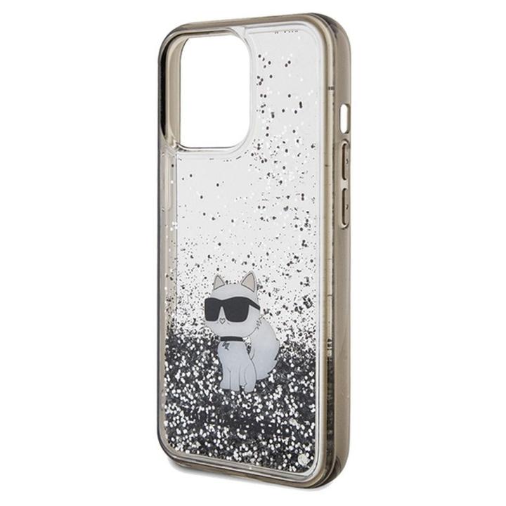 KARL LAGERFELD futerał do IPHONE 13 Pro KLHCP13LLKCNSK (Liquid Glitter C) transparentny