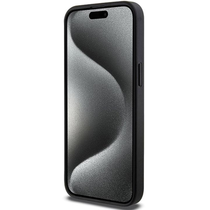 KARL LAGERFELD futerał do IPHONE 13 Pro Max KLHCP13XGSACHPK (Gripstand Saffiano choupette PIN) czarny