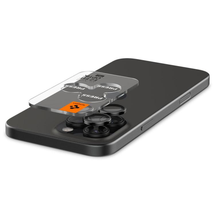 OSŁONA APARATU SPIGEN OPTIK PRO GLAS.TR ”EZ FIT” CAMERA PROTECTOR 2-PACK IPHONE 14 PRO / PRO MAX / 15 PRO / PRO MAX / 16 PRO / PRO MAX BLACK