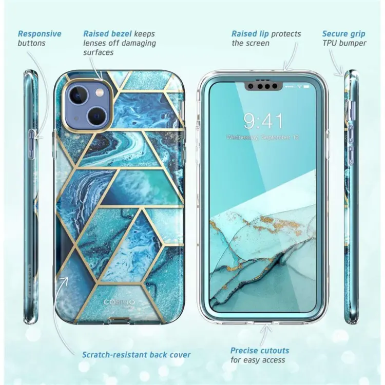 SUPCASE COSMO IPHONE 14 PLUS / 15 PLUS OCEAN BLUE