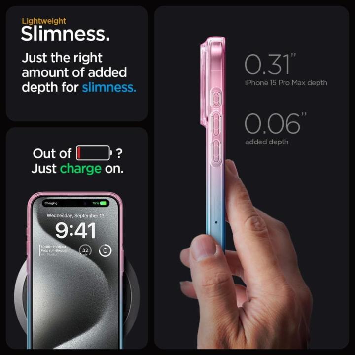 SPIGEN LIQUID CRYSTAL IPHONE 15 PRO GRADATION PINK