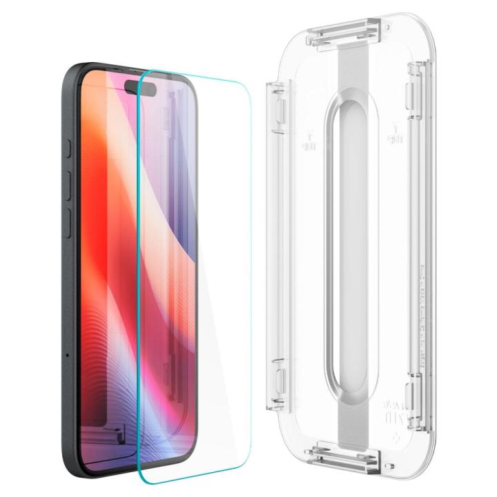 SZKŁO HARTOWANE SPIGEN GLAS.TR ”EZ FIT” IPHONE 15 / 16 CLEAR