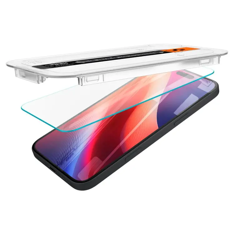 SZKŁO HARTOWANE SPIGEN GLAS.TR ”EZ FIT” IPHONE 15 / 16 CLEAR