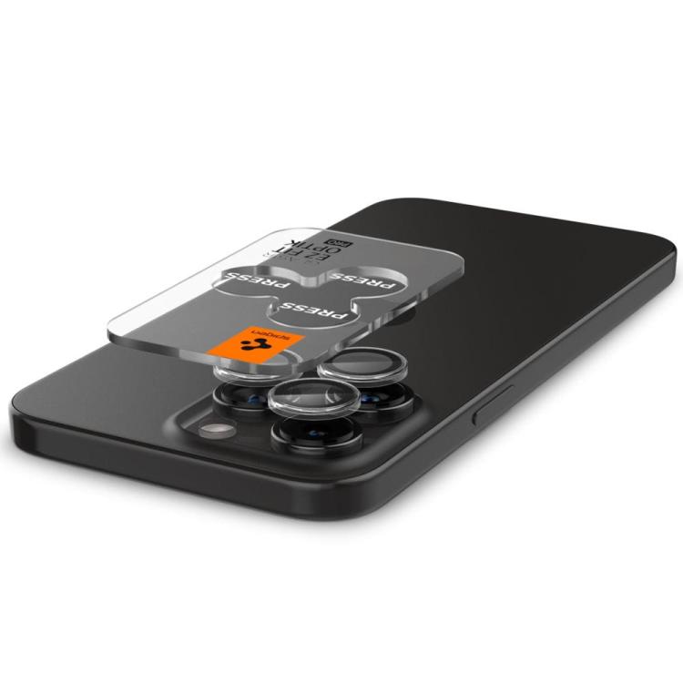 OSŁONA APARATU SPIGEN OPTIK PRO GLAS.TR ”EZ FIT” CAMERA PROTECTOR 2-PACK IPHONE 14 PRO / PRO MAX / 15 PRO / PRO MAX / 16 PRO / PRO MAX CRYSTAL CLEAR