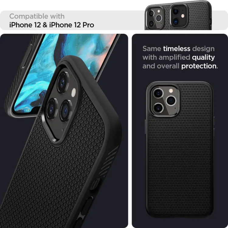 SPIGEN LIQUID AIR IPHONE 12 / 12 PRO MATTE BLACK