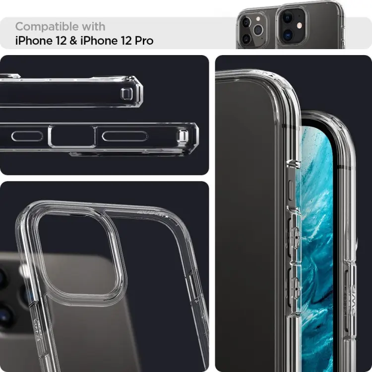 SPIGEN ULTRA HYBRID IPHONE 12 / 12 PRO CRYSTAL CLEAR