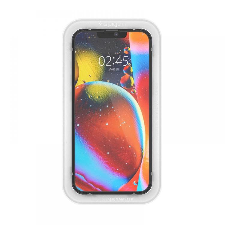 SZKŁO HARTOWANE SPIGEN ALM GLASS FC 2-PACK IPHONE 13 / 13 PRO / 14 BLACK