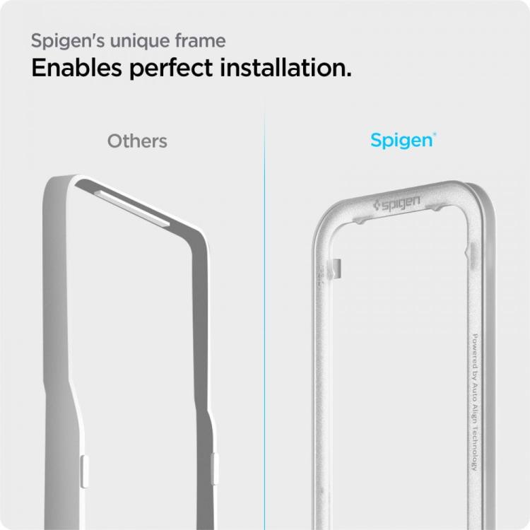 SZKŁO HARTOWANE SPIGEN ALM GLASS FC 2-PACK IPHONE 13 / 13 PRO / 14 BLACK