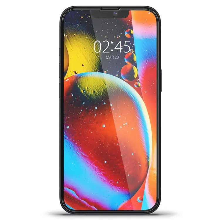 SZKŁO HARTOWANE SPIGEN GLASS FC IPHONE 13 / 13 PRO / 14 BLACK