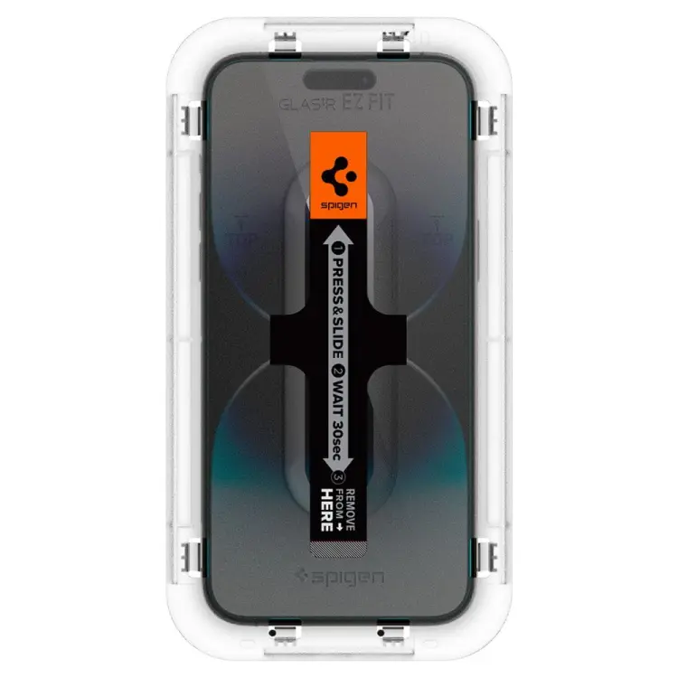 SZKŁO HARTOWANE SPIGEN GLAS.TR ”EZ FIT” 2-PACK IPHONE 14 PRO CLEAR