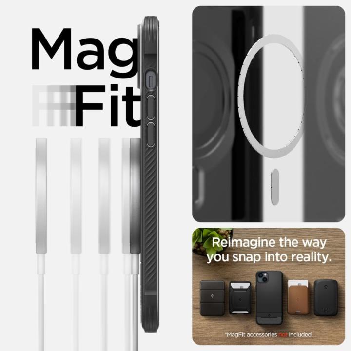 SPIGEN RUGGED ARMOR MAG MAGSAFE IPHONE 14 MATTE BLACK