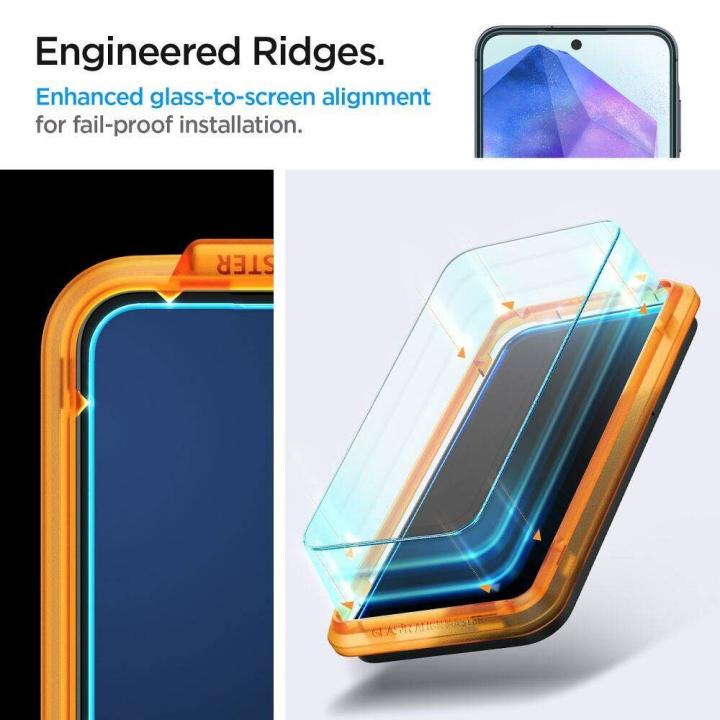SPIGEN szkło hartowane ALM GLAS.TR 2-pack do SAMSUNG A55 5G clear