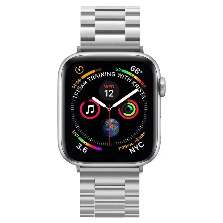 SPIGEN MODERN FIT BAND APPLE WATCH 6 / 7 / 8 / 9 / 10 / SE / ULTRA 1 / 2 (44 / 45 / 46 / 49 MM) SILVER