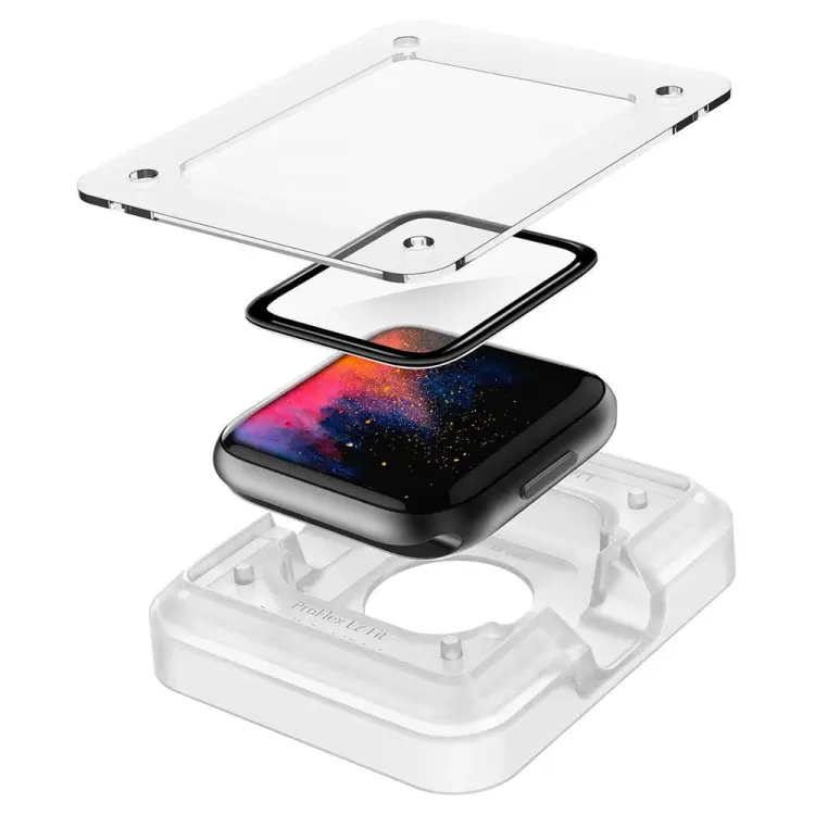 SZKŁO HYBRYDOWE SPIGEN PROFLEX ”EZ FIT” APPLE WATCH 4 / 5 / 6 / SE (44MM)