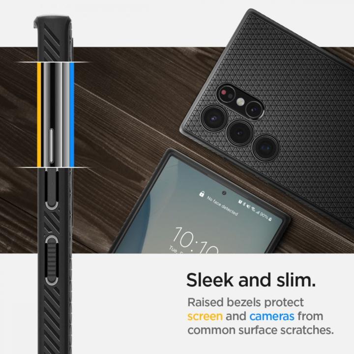 SPIGEN LIQUID AIR GALAXY S22 ULTRA MATTE BLACK