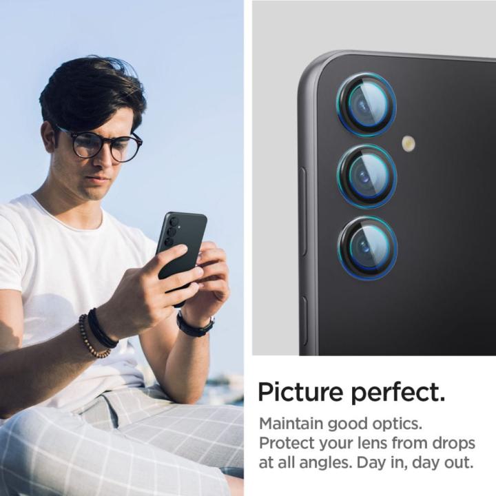 OSŁONA APARATU SPIGEN OPTIK.TR ”EZ FIT” CAMERA PROTECTOR 2-PACK GALAXY S23 FE BLACK