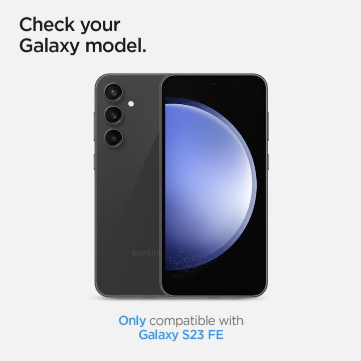 OSŁONA APARATU SPIGEN OPTIK.TR ”EZ FIT” CAMERA PROTECTOR 2-PACK GALAXY S23 FE BLACK
