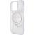 GUESS futerał do IPHONE 15 Pro kompatybilny z MagSafe GUHMP15LHRSGSD (Glitter Script Logo Ring stand) transparentny