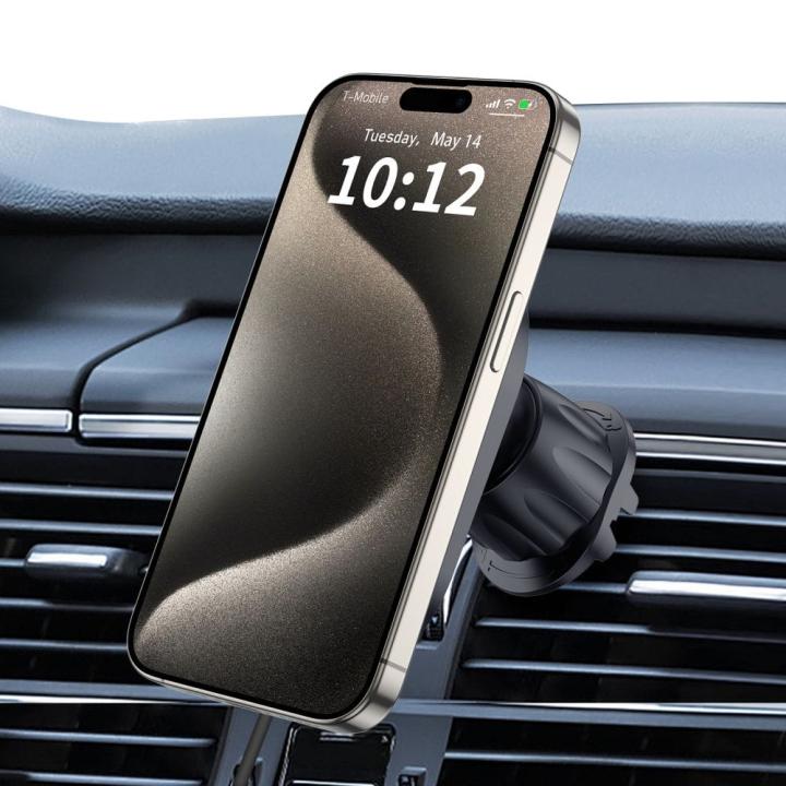 TECH-PROTECT MM15W-V6 MAGNETIC MAGSAFE DASHBOARD &amp; VENT CAR MOUNT WIRELESS CHARGER 15W BLACK