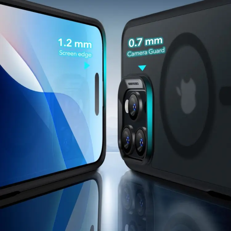 ESR CLASSIC HYBRID HALOLOCK MAGSAFE &amp; TEMPERED GLASS IPHONE 16 PRO MAX FROSTED BLACK
