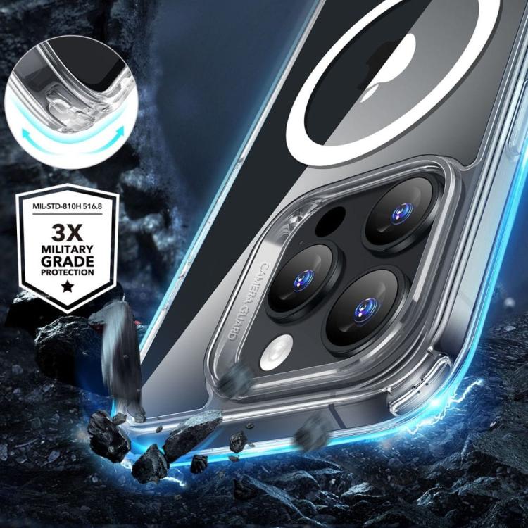 ESR CLASSIC HYBRID HALOLOCK MAGSAFE &amp; TEMPERED GLASS IPHONE 16 PRO MAX CLEAR