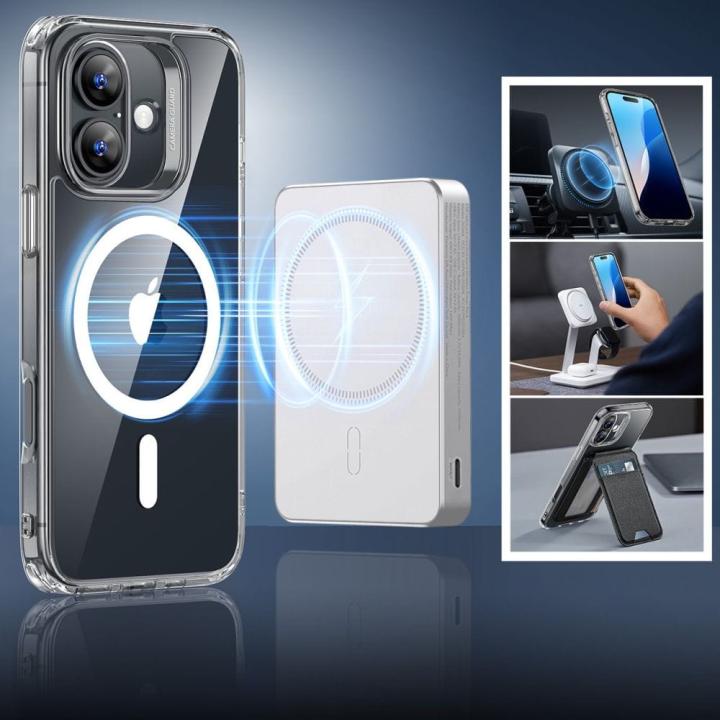 ESR CLASSIC HYBRID HALOLOCK MAGSAFE &amp; TEMPERED GLASS IPHONE 16 CLEAR
