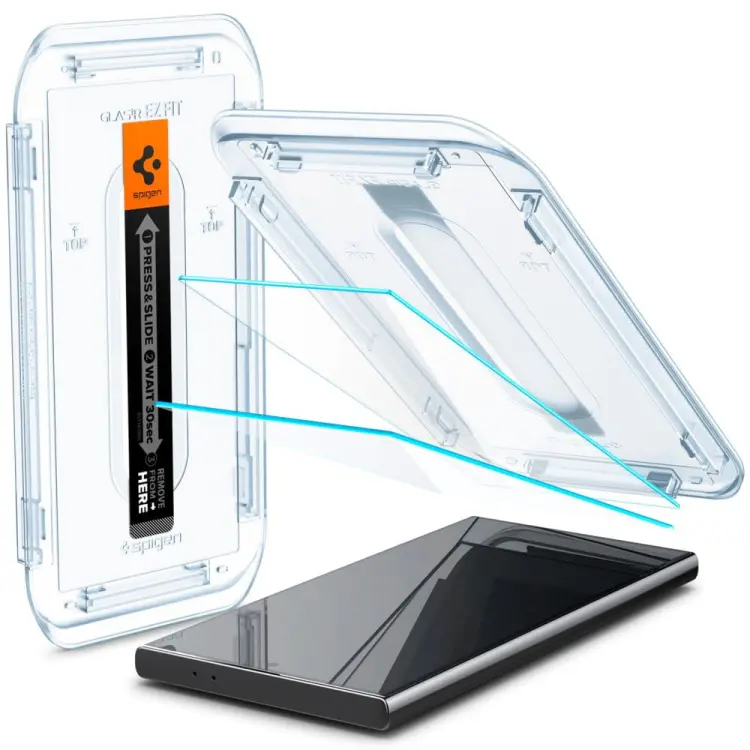 SZKŁO HARTOWANE SPIGEN GLAS.TR ”EZ FIT” 2-PACK GALAXY S24 ULTRA CLEAR