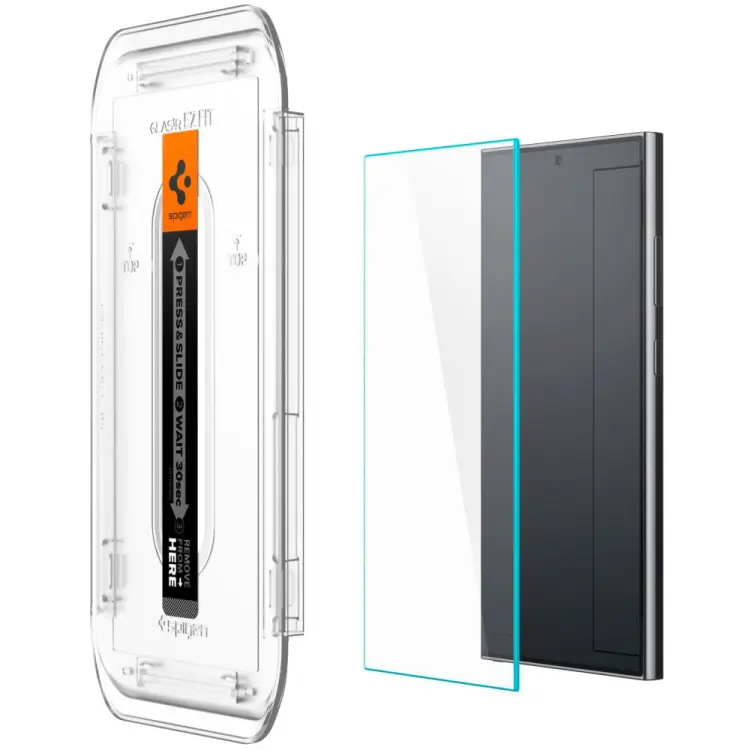 SZKŁO HARTOWANE SPIGEN GLAS.TR ”EZ FIT” 2-PACK GALAXY S24 ULTRA CLEAR