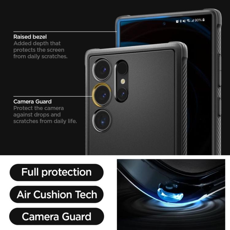 SPIGEN RUGGED ARMOR GALAXY S24 ULTRA MATTE BLACK