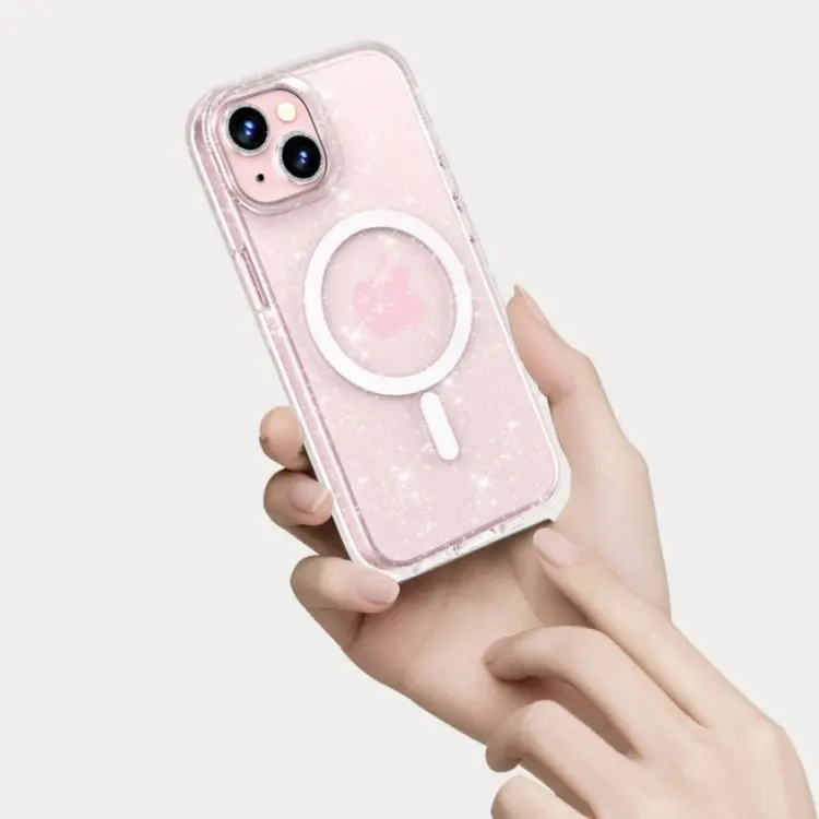 TECH-PROTECT FLEXAIR HYBRID MAGSAFE IPHONE 15 GLITTER CLEAR